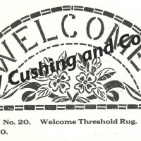 Welcome Threshold, 20" x 40", Ralph Burnham Pattern No. 20