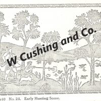 Early Hunting Scene, 30" x 40", Ralph Burnham Pattern No. 26
