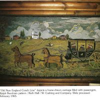 Old New England Coach Line, 40" x 70", Ralph Burnham Pattern, No. 151