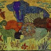 Africa, 4' x 5', A Sharon Smith Pattern