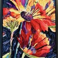 Daisies--Abstract Daisies, 15 1/2" x 23", A Sharon Smith Pattern