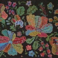 Flower Toss, 50" x 70", A Sharon Smith Pattern