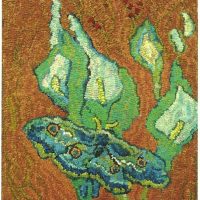 Peacock Butterfly after Van Gogh,  14" x 18", A Sharon Smith Pattern