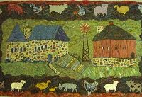 Stone Farm,  3' x 5', A Sharon Smith Pattern