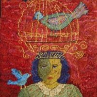 Cagey Lady, 24" x 35", A Sharon Smith Pattern