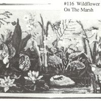 On The Marsh (Wildflower Tapestry) #116,  Jeanne Fallier 15 x 24