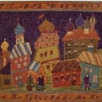 Russian Village,  33" x 43", A Sharon Smith Pattern