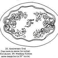 Wedding Ribbon #89, Jeanne Fallier 30" round