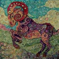 Aries, 29" x 30", A Sharon Smith Pattern