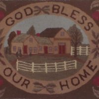 God Bless Our Home, a Ruth Hall Pattern, H62, 24" x 33"