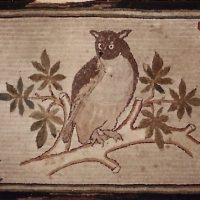 Primitive Owl, Ruth Hall Pattern     32" x 60", H190