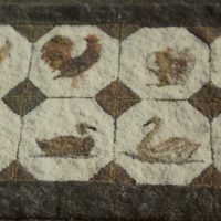 Domestic Fowl, pattern by Ruth Hall, 21" x 47" H249
