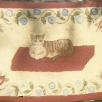 Primitive Cat, pattern by Ruth Hall, 24" x 38", H51