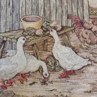 Farmyard Geese,    Joan Moshimer Pattern      M148  19 x 25