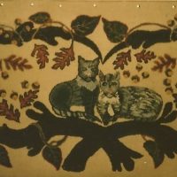 Oak Tree Cats, A Ruth Hall Pattern, 36" x 64", H914