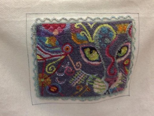 Tangled Cat, by P Is For Primitive Pattern 15" x 21"