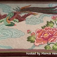 Chinese Bird & Peony, 34" x 51", a Joan Moshimer Pattern M101