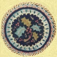 Jewel Holly, 9" round by Joan Moshimer, MT19