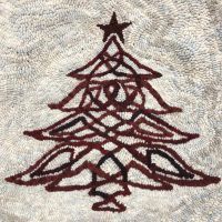 Celtic Holiday Tree Pillow - Celtic Heritage Series - pattern by P is for Primitive, 18 x 18
