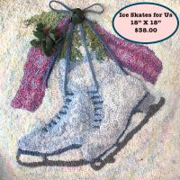 Ice Skates for Us!, by P is for Primitive, 15 x 12