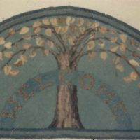 Welcome Umbrella Tree OSV 12   by Pearl McGown   22" x 44.5"