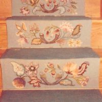 Crewel Riser and Tread OSV 742, a Pearl McGown pattern,  18" x 24"
