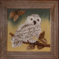 Snowy Owl by Pearl McGown, P178,   14" x 14"