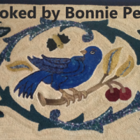 Primitive Bird on a Bough, M111, 22 x 43 Pattern