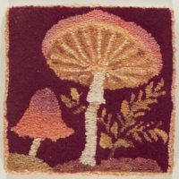 Mushroom One Large and One Small, OSVT 41B Pearl McGown Pattern 7"x 7"