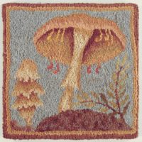 Umbrella Mushroom,  T41D Pearl McGown Pattern 7"x 7"