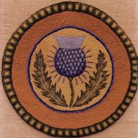 Thistle, Joan Moshimer Studio presents Anita Allen pattern, 15" round, A 38