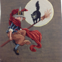 Wilhelmina the Witch Pattern by Joan Moshimer 22 x 22  M333