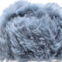 Fur Yarn Fabulous Steel Blue to Hook with!