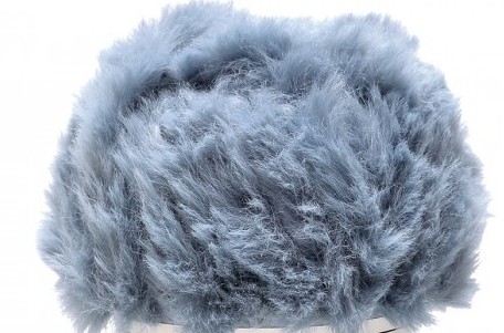 Fur Yarn Fabulous Steel Blue to Hook with!