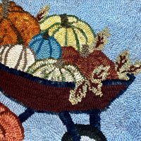 Pumpkin Ride, 14 x 18, P is for Primitive