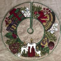 FaLala Tree Skirt Large - pattern by P is for Primitive, 35" round