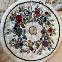 Simple Bounty Tree Skirt Large, 35" round  by P is for Primitive