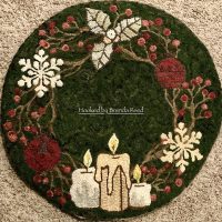 Woodland Wreath Table Topper Small, 24" round by P is for Primitive