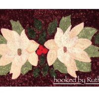 Poinsettia Runner, from P is for Primitive, 18 x 38