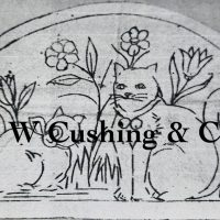 Cat Welcome, 19 x 31 1/2, by Rebecca Andrews, #RA 700