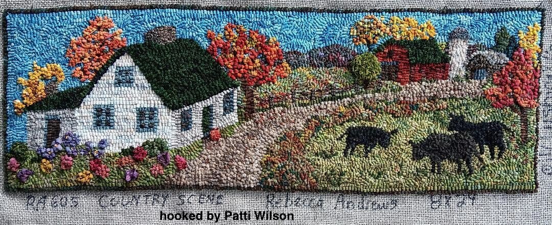 Country Scene #1, by Rebecca Andrews, 9" x 25", RA#605