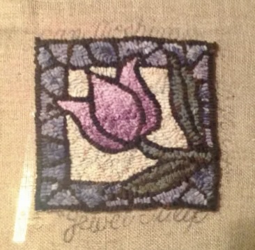 Jewel Tulip, 7" square by Joan Moshimer, MT6 - Image 3