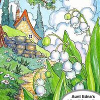 Aunt Edna's Lily of the Valley based on the artwork of Alida Akers, 18 x 24