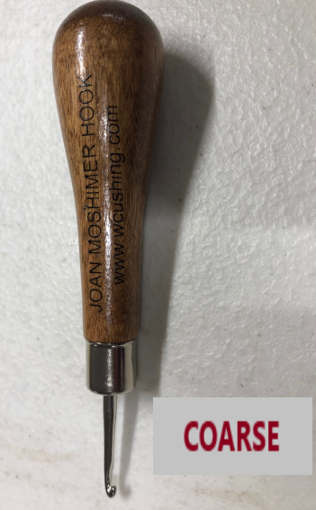 Joan Moshimer Hooks – COARSE HOOK - Maple Handle Hook, Made in the USA