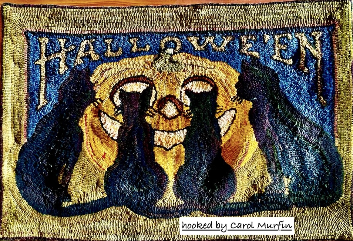 Four Tails of Halloween 24" x 36", Vintage Postcard Pattern From Joan Moshimer's Studio - Image 8