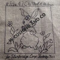 Hoppy Spring! by Pearl McGown, OSV 47C 7" square tile