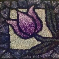 Jewel Tulip, 7" square by Joan Moshimer, MT6