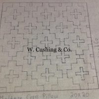 Maltese Cross Pillow by Pearl McGown, OSV 145, 20 x 20, Rug Hooking Pattern Only