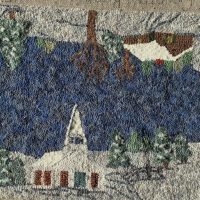 Winter In The Country Runner, P is for Primitive, 15 x 36