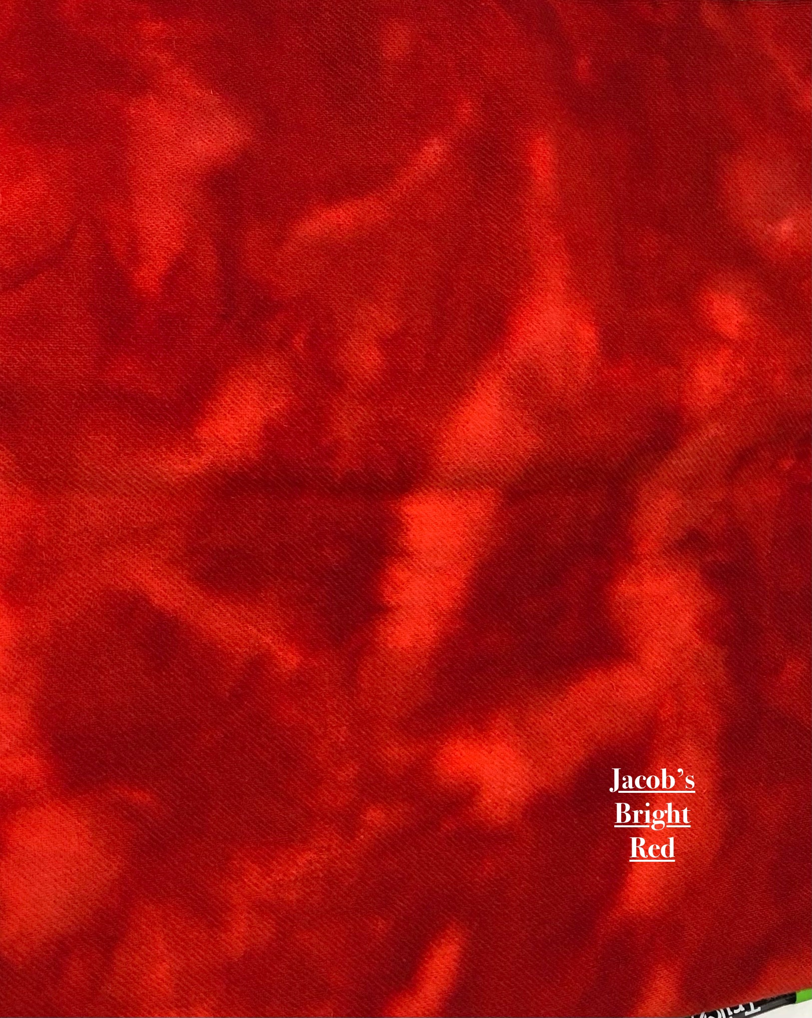 Hand Dyed Wool - Jacob's Bright Red
